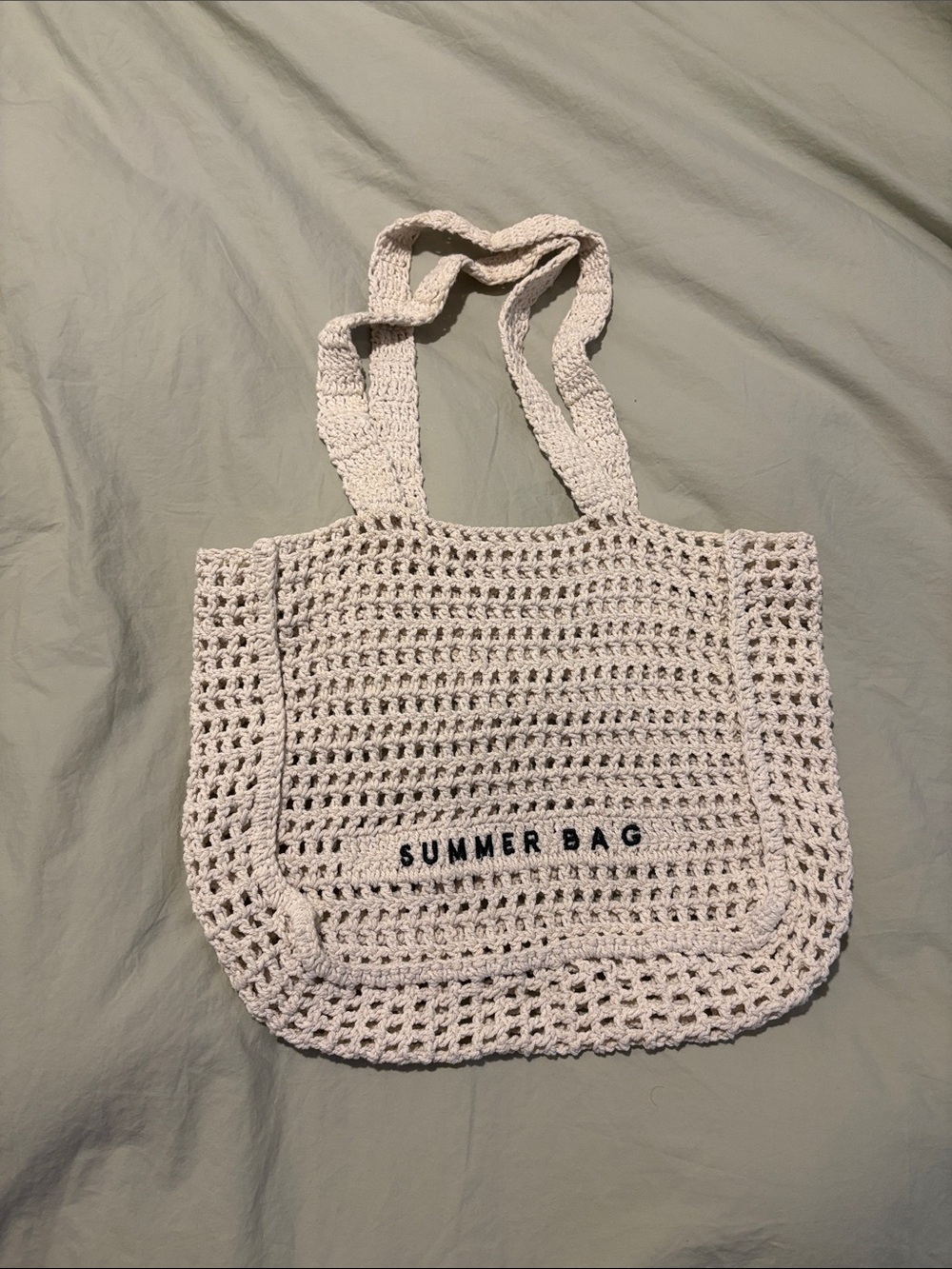 Summer Bag Crochet Tote — Cream Women Bag